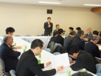 障害者特別委員会で委員長として挨拶。（平成25年3月　自民党本部）