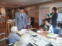 救護施設千里寮を視察。(平成24年9月　大阪府）