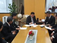 大分県議団と共に石破大臣陳情に同行。（平成26年11月17日　内閣府）