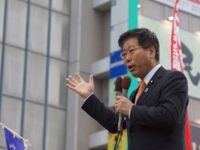 第47回衆議院総選挙にて小林史明候補の応援演説。（平成26年12月5日　福山）
