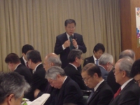 社会福祉推進議連にて会長として挨拶する衛藤議員（平成２８年４月２１日　自民党本部）