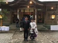 初詣③高千穂神社にて後藤宮司とともに（平成29年1月2日　宮崎）
